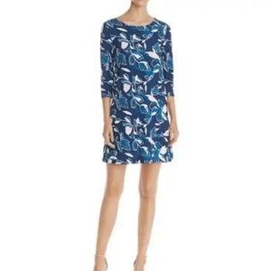 Yumi Kim Womens Dress Size S Navy Blue Pink Alice Shift Riverside Floral